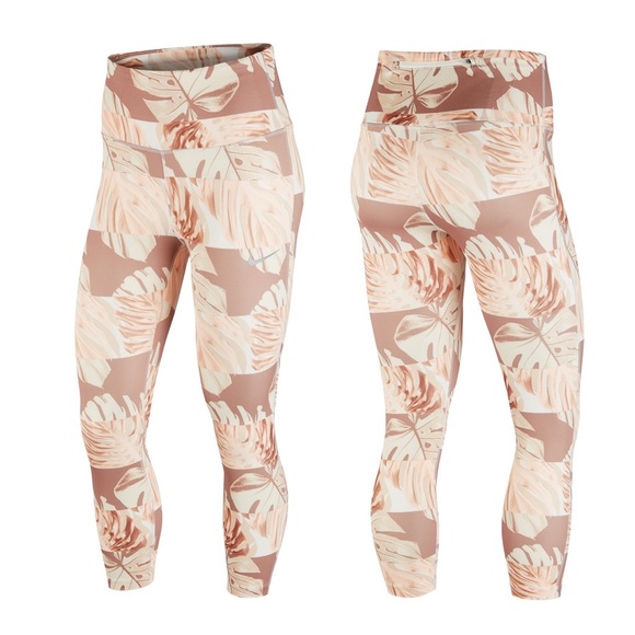 Nike Women's Dri-FIT Printed Cropped Leggings - Picture 1 of 3